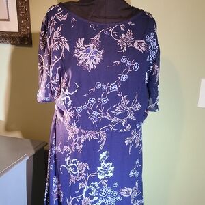 Floral Navy Blue Dress